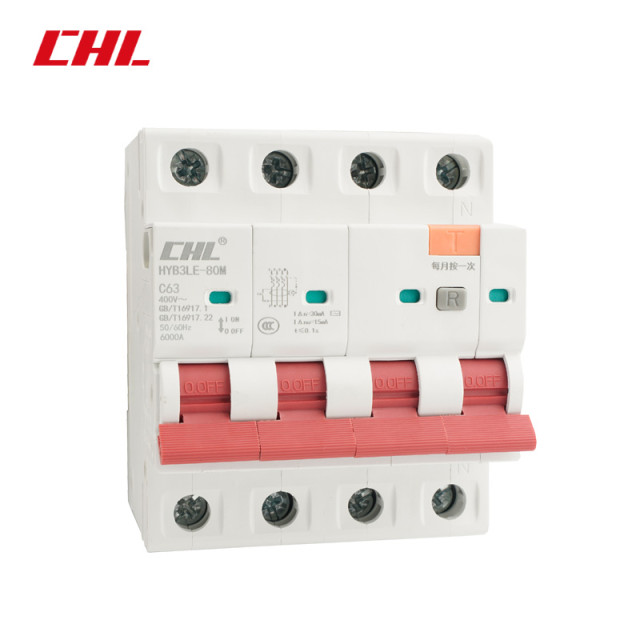 HYB3-80M Residual Current operated Circuit-breaker with Integral Overcurrent protection