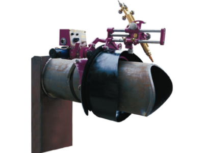 Intersecting line pipe cutting machine