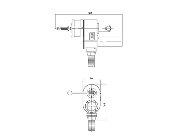 TP040 Automatic Tube To Tube Sheet Orbital Welding Head Light Weight