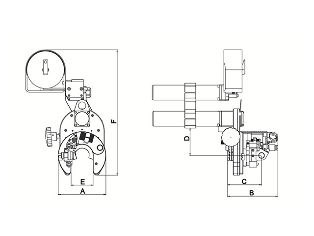 TOA50 Narrow Pitch Pipe Orbital Weld Head For Automatic Tig Welding