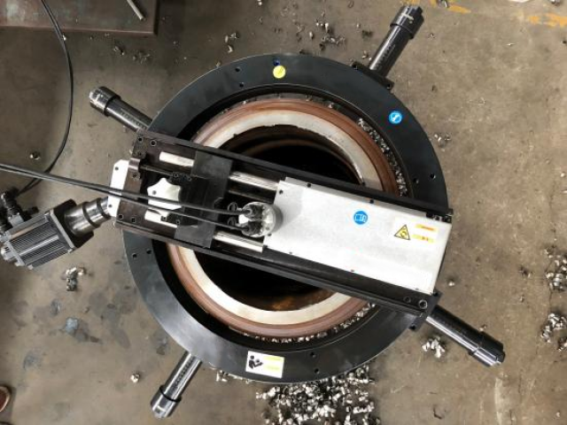 OD Mounted CNC Flange Facing Machine