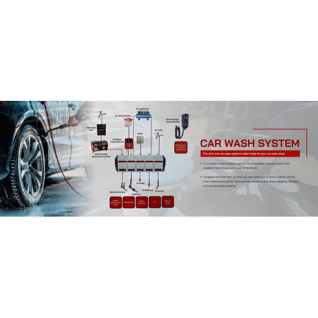 7 in 1 Combination Hose Reel of Car Wash Equipment