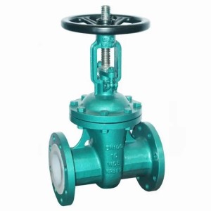 Fluorine-Lined Gate Valve