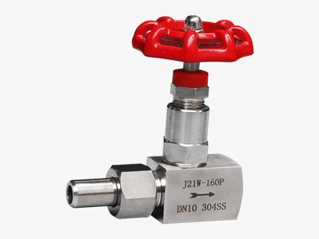 Welding pressure gauge needle valve