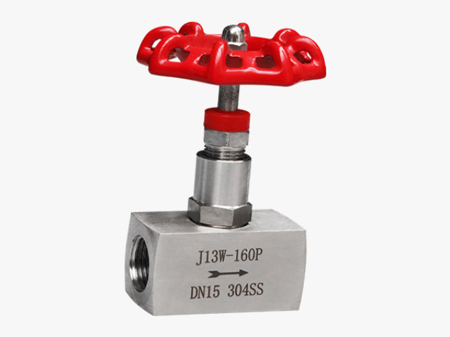 Threaded needle valve