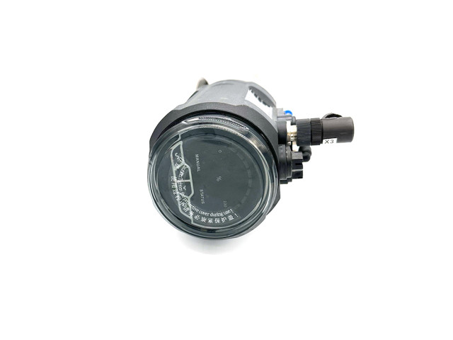 Ratio control pneumatic Angle seat valve