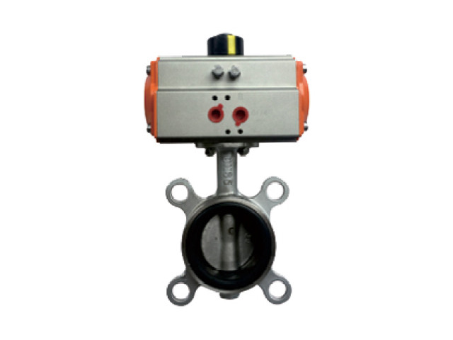 Pneumatic clamp butterfly valve