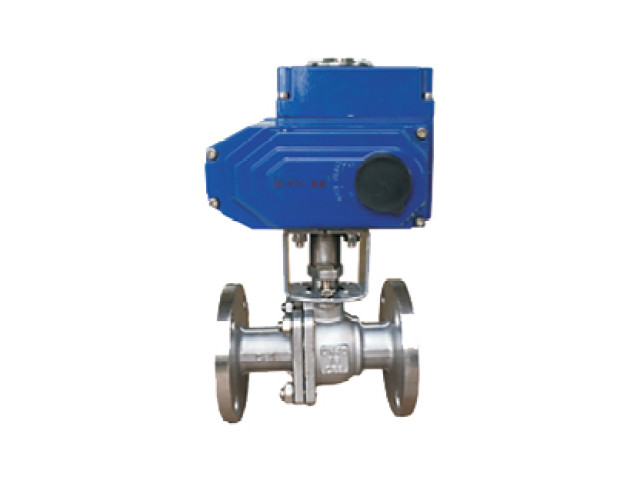 Electric flange ball valve