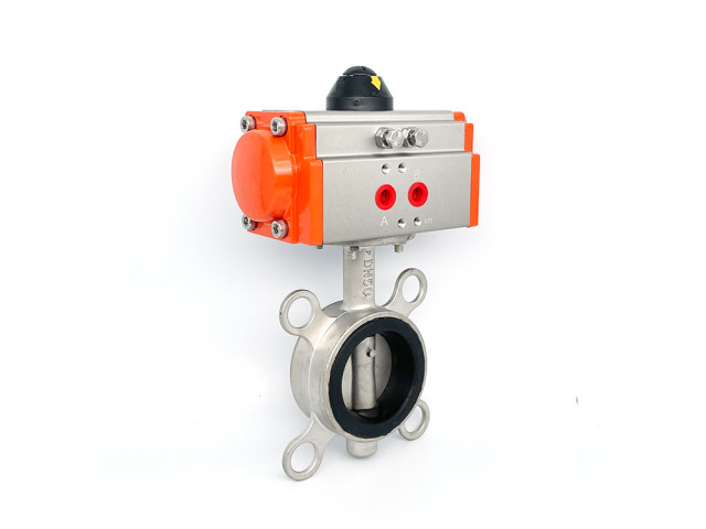 Ding Qing sealed pneumatic clamp butterfly valve