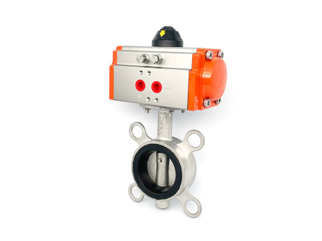 Ding Qing sealed pneumatic clamp butterfly valve