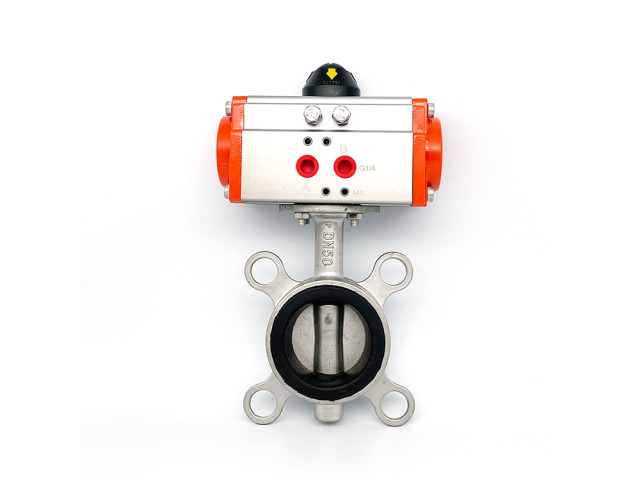 Ding Qing sealed pneumatic clamp butterfly valve