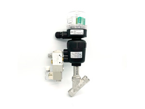 Pneumatic Angle seat valve with feedback