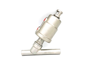 Stainless steel head welded pneumatic Angle seat valve