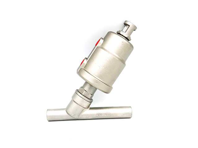 Stainless steel head welded pneumatic Angle seat valve