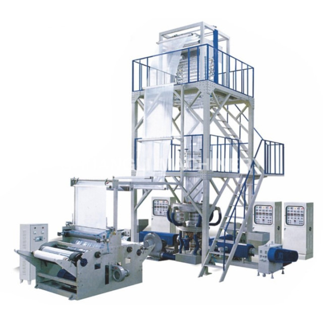 Three-layer Co-extrusion HDPE/LDPE Film/Biodegradable Blowing Machine