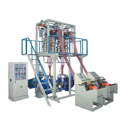 SJ-55/SJ-65 Single-screw Double-die Heads HDPE/LDPE/Biodegradable Film Blowing Machine