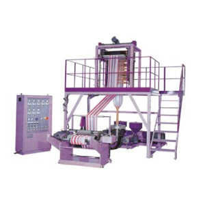 SJ-45/SJ-50 Double-color Stripped HDPE/LDPE/Biodegradable Film Blowing Machine