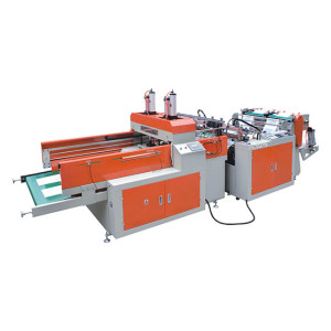 High Speed Two-line Biodegradable/Plastic T-shirt Bag Making Machine (Hot Cutting Type)