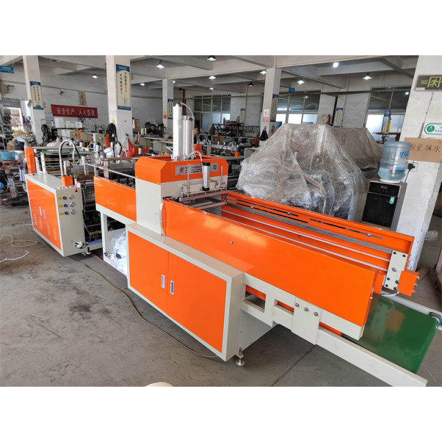 High Speed One-line Biodegradable/Plastic T-shirt Bag Making Machine (Hot Cutting Type)