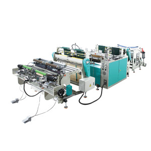 CLR-450*2H High Speed Two-line Flat Bag/T-shirt Bag on Roll Making Machine