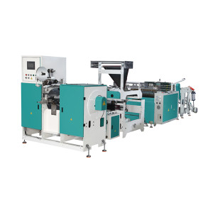 CL-Z1000 Full Auto C-fold/Z-fold Garbage Bag on Roll Making Machine with Paper Core