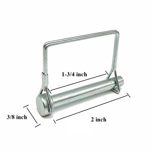 Square Wire Lock Pin 3/8 x 1-3/4 Inch