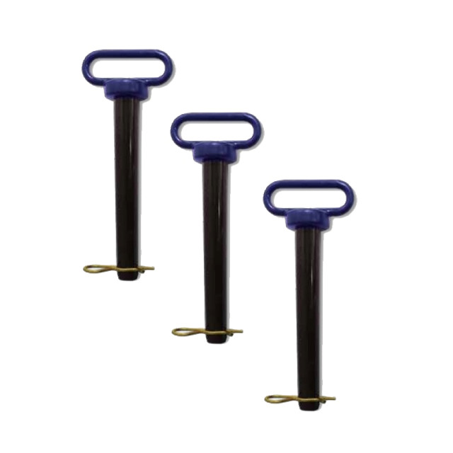 Blue/Gray Handle Hitch Pins With R Clip