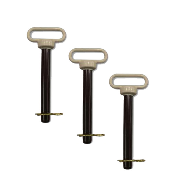 Blue/Gray Handle Hitch Pins With R Clip
