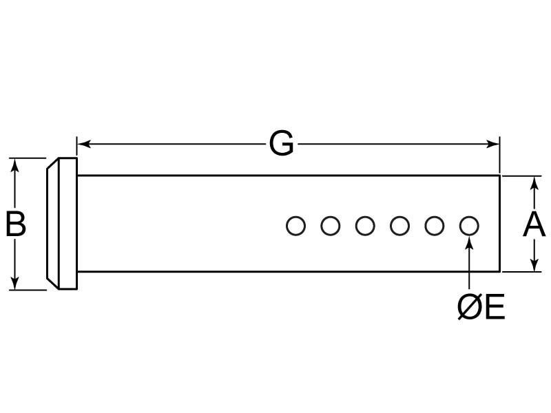 adjustable clevis pin drawing