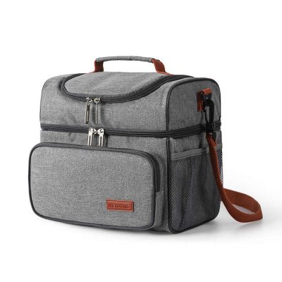 Fruit Fresh-keeping Ice Pack Milk Storage Thermal Shoulder Strap Picnic Double Layers Lunch Cooler Bag