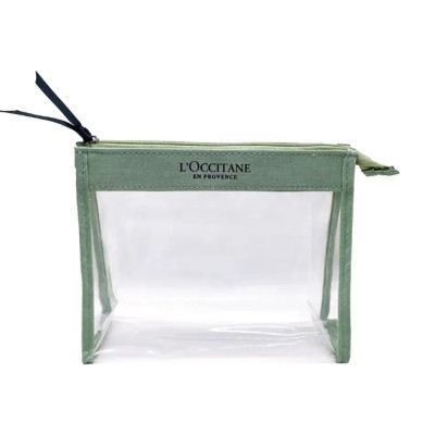 Customize Transparent Waterproof Makeup Organizer Clear Zipper Bag Skincare Pouch PVC Cosmetic Bag