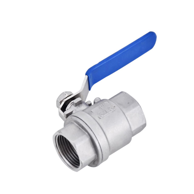 Two-piece ball valve