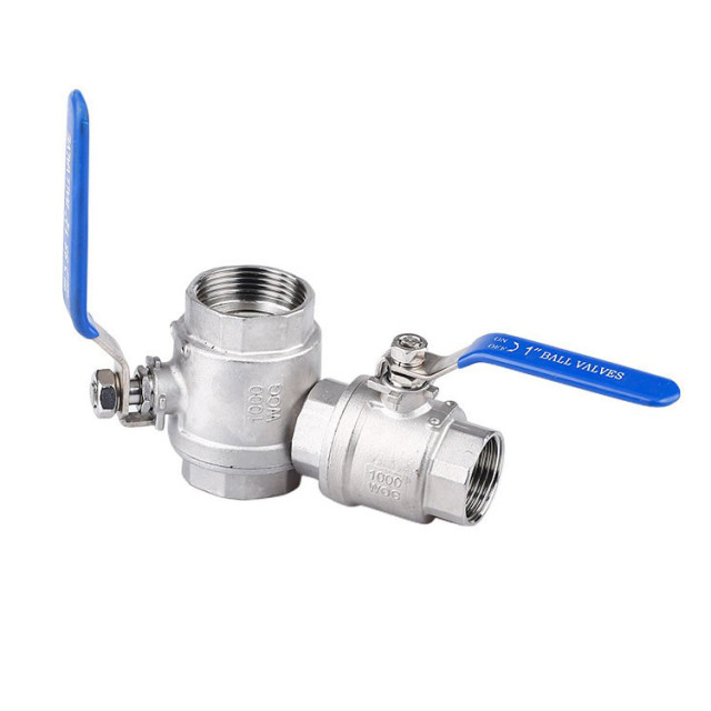 Two-piece ball valve
