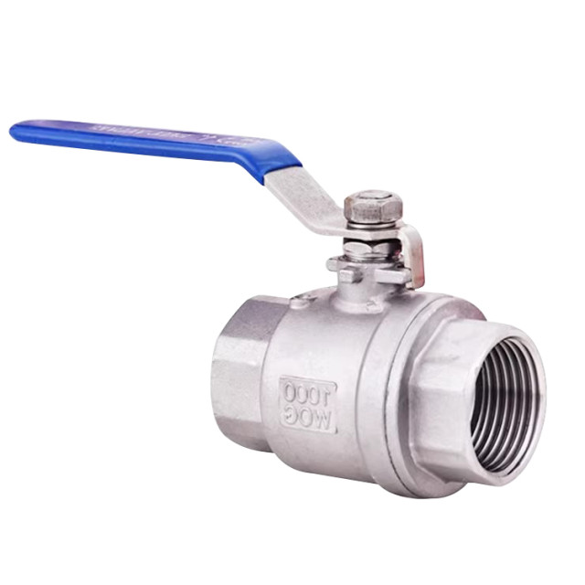 Two-piece ball valve