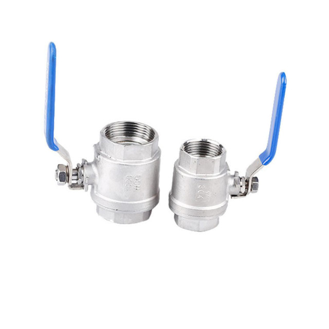 Two-piece ball valve