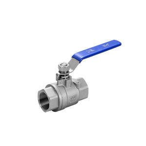 Two-piece ball valve