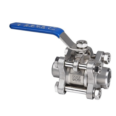 Three-piece ball valve