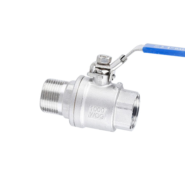 Internal and external wire ball valve