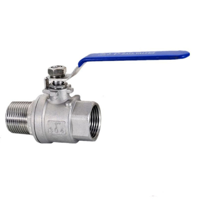 Internal and external wire ball valve