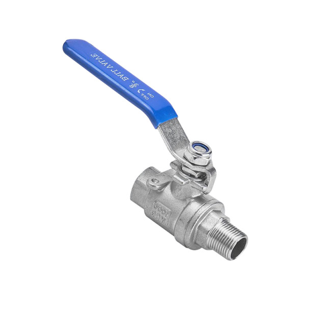 Internal and external wire ball valve