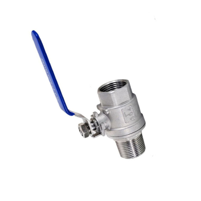 Internal and external wire ball valve