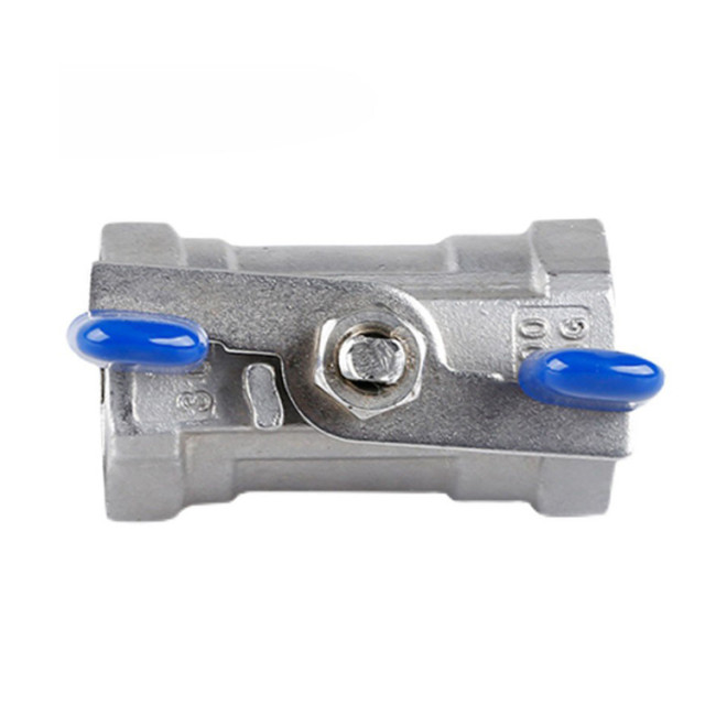 Disc handle one-piece ball valve