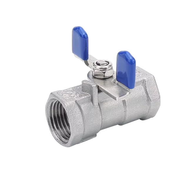 Disc handle one-piece ball valve
