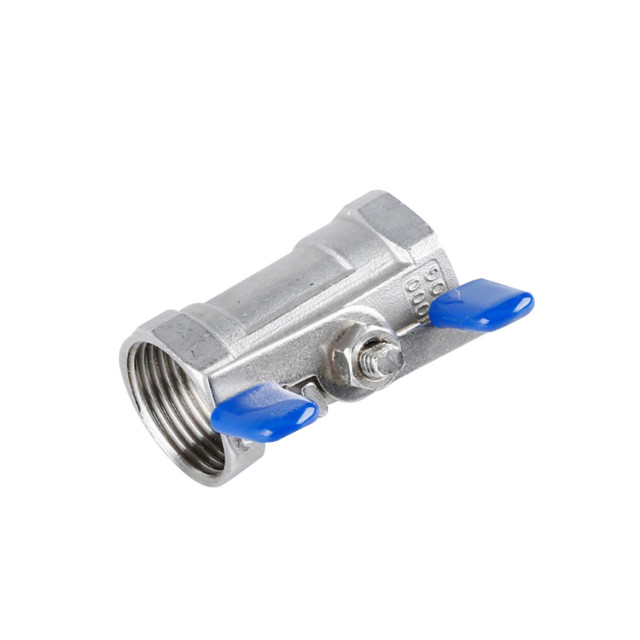 Disc handle one-piece ball valve