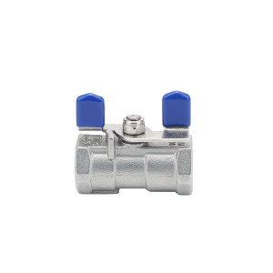 Disc handle one-piece ball valve