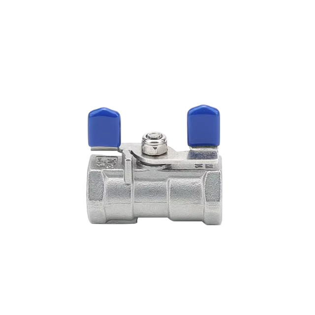Disc handle one-piece ball valve