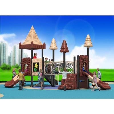 Large Outdoor Wooden Cabin Roof Combination Slide