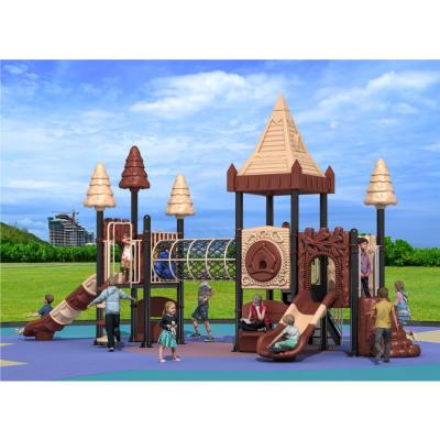 Large Outdoor Wooden Cabin Roof Combination Slide