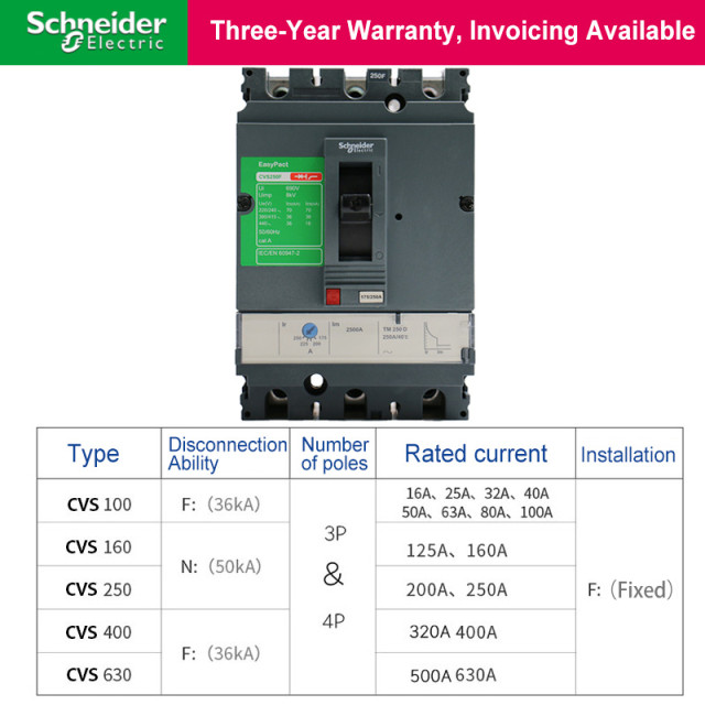 Schneider MCCB CVS Series