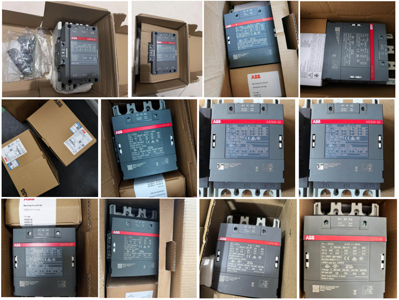 ABB AX series AC contactors